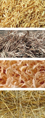 農(nóng)作物原料如麥桿、稻桿、玉米秸稈、稻殼、花生殼和其它農(nóng)作物